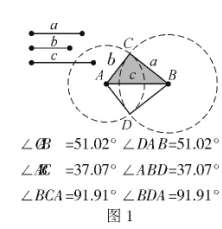 用幾何畫板驗證全等三角形”